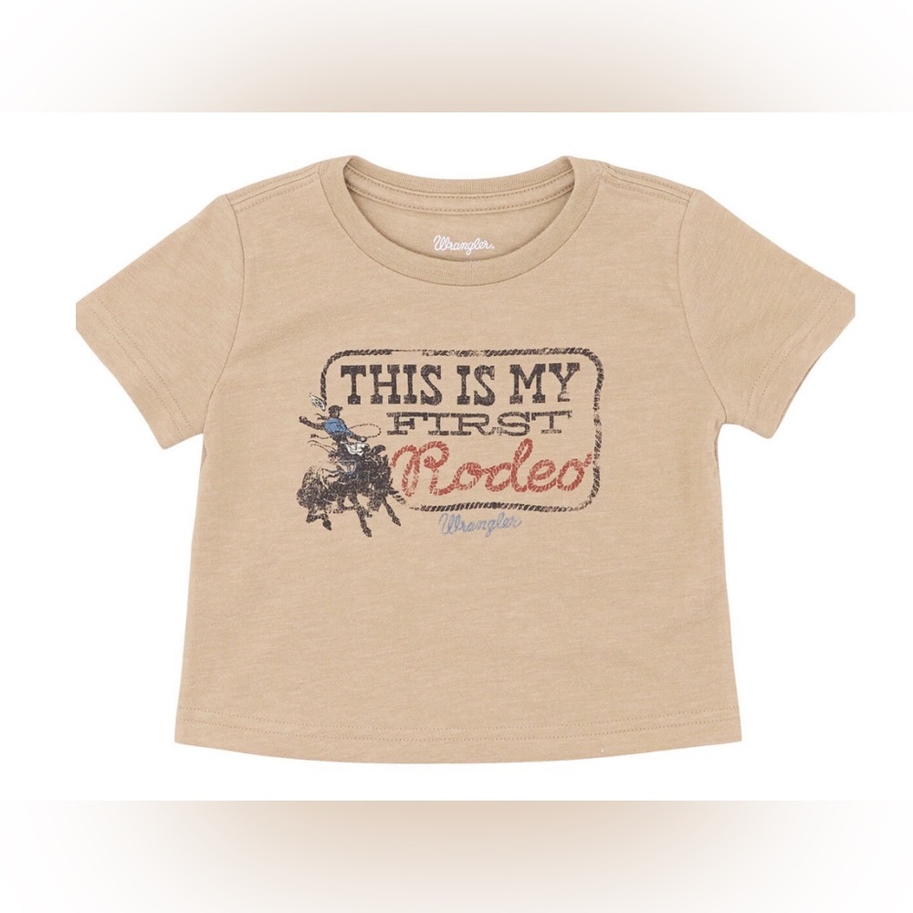 NWT WRANGLER Infant BOYS' THIS IS MY 1ST RODEO SHORT SLEEVE GRAPHIC T-SHIRT